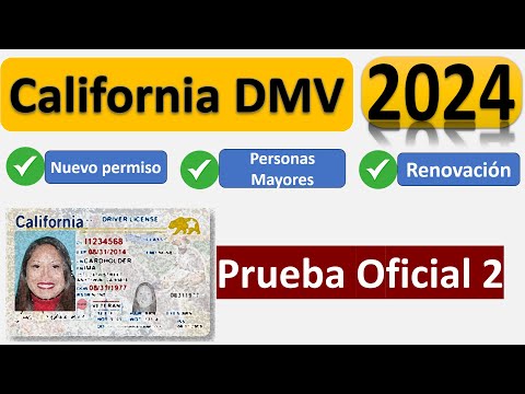 Examen Escrito de Manejo DMV California 2024 30 Preguntas y Respuestas